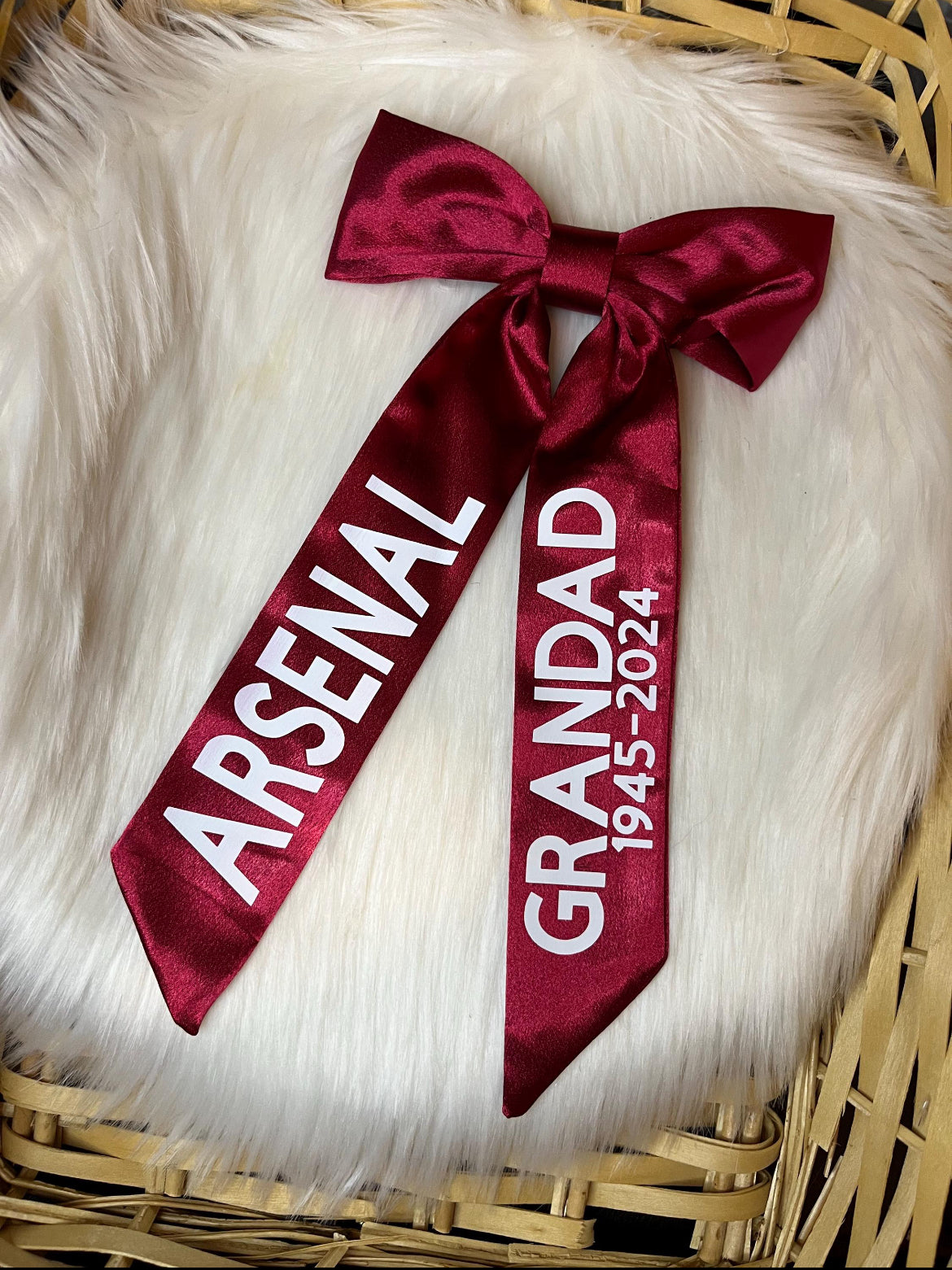 ARSENAL HAIR BOW