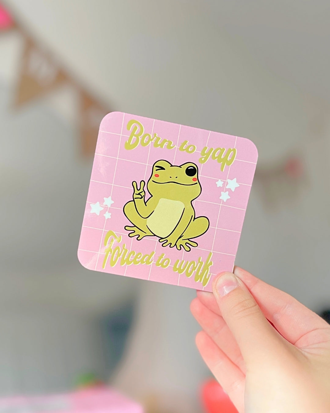 BORN TO YAP FORCED TO WORK COASTER