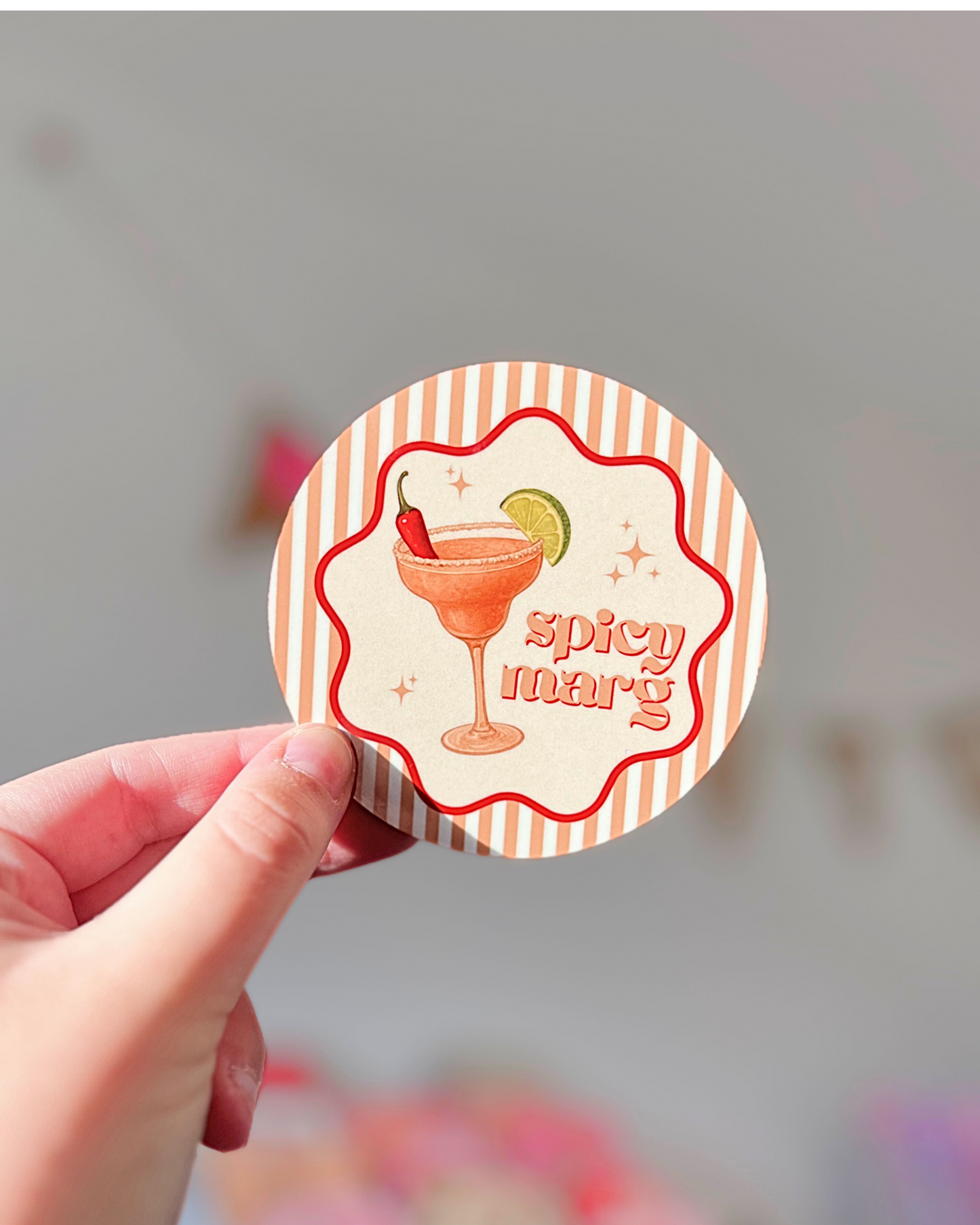 SPICY MARG COCKTAIL COASTER