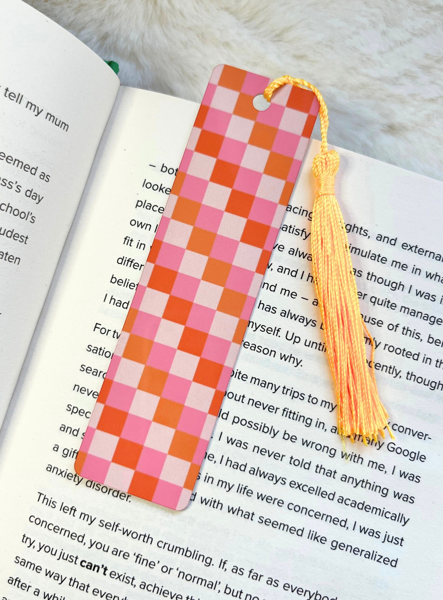 CHECKERED BOOKMARK