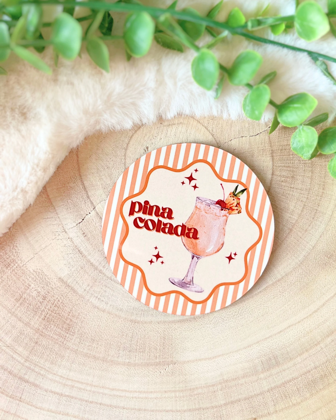 PINA COLADA COCKTAIL COASTER