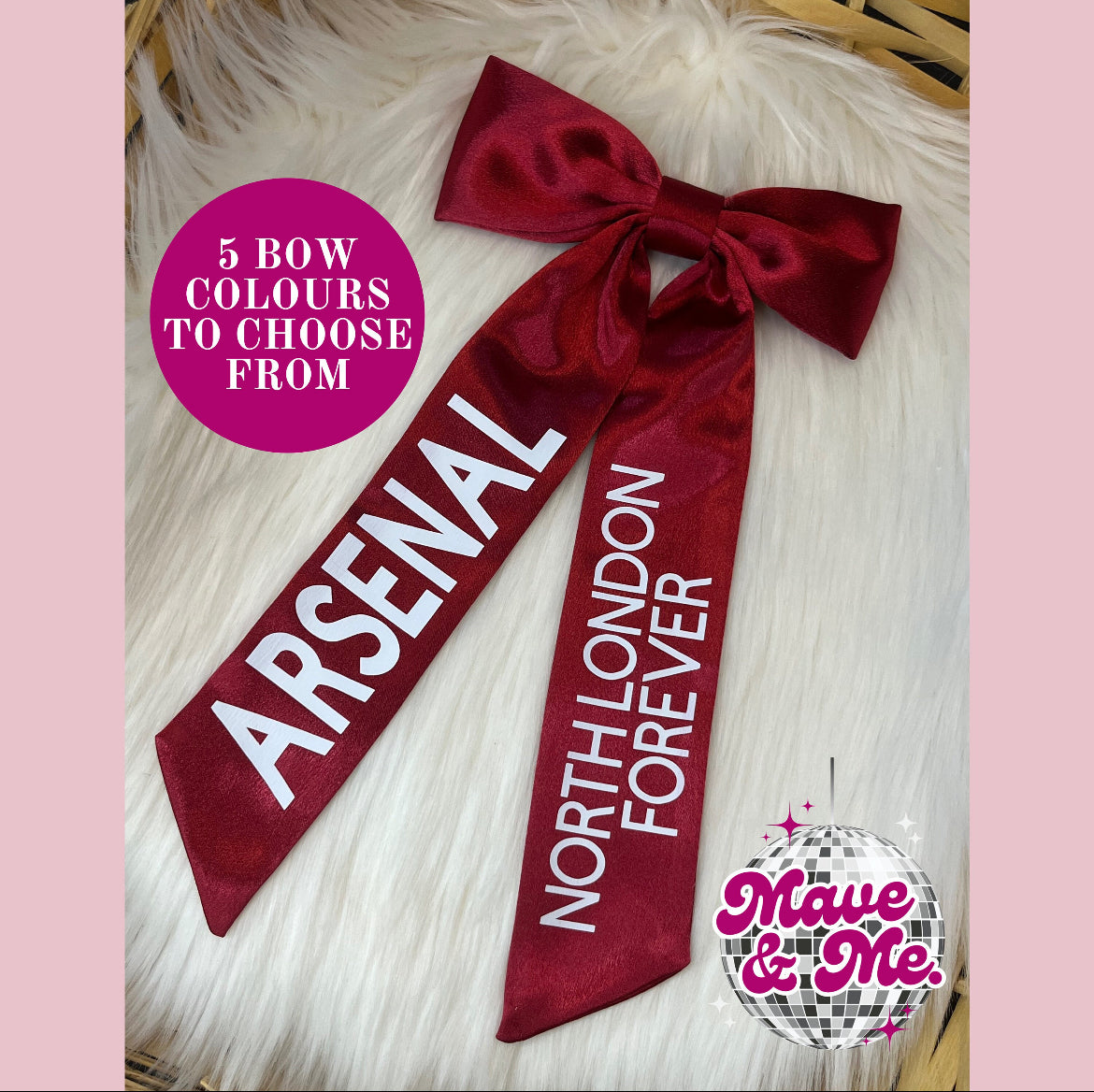 ARSENAL HAIR BOW