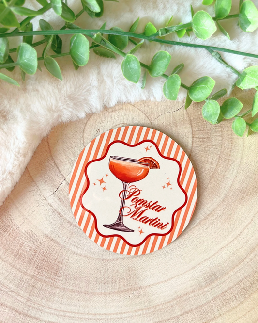 PORNSTAR MARTINI COCKTAIL COASTER