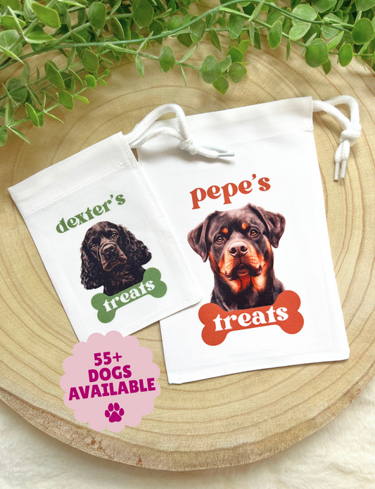 PERSONALISED DOG TREAT BAG