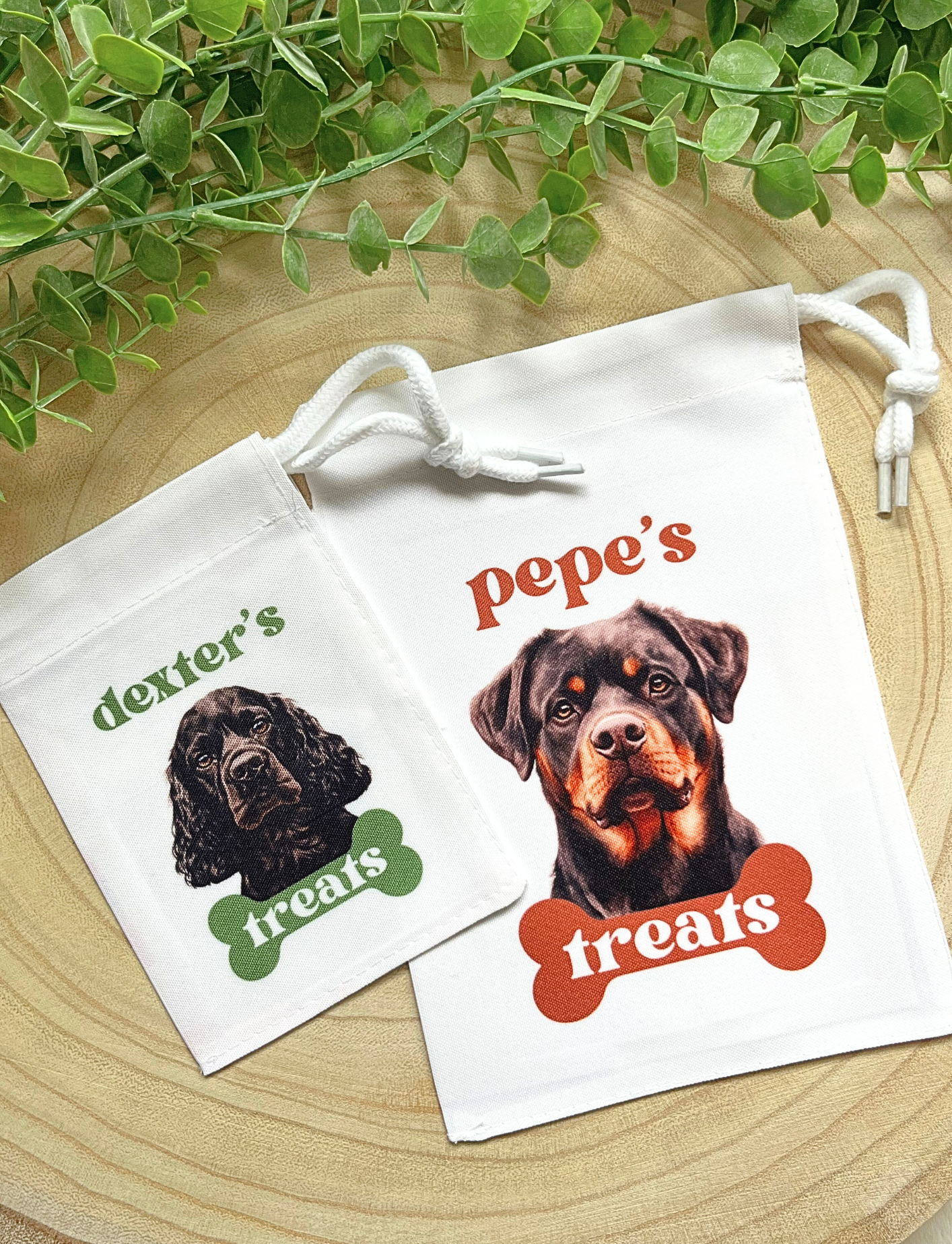 PERSONALISED DOG TREAT BAG