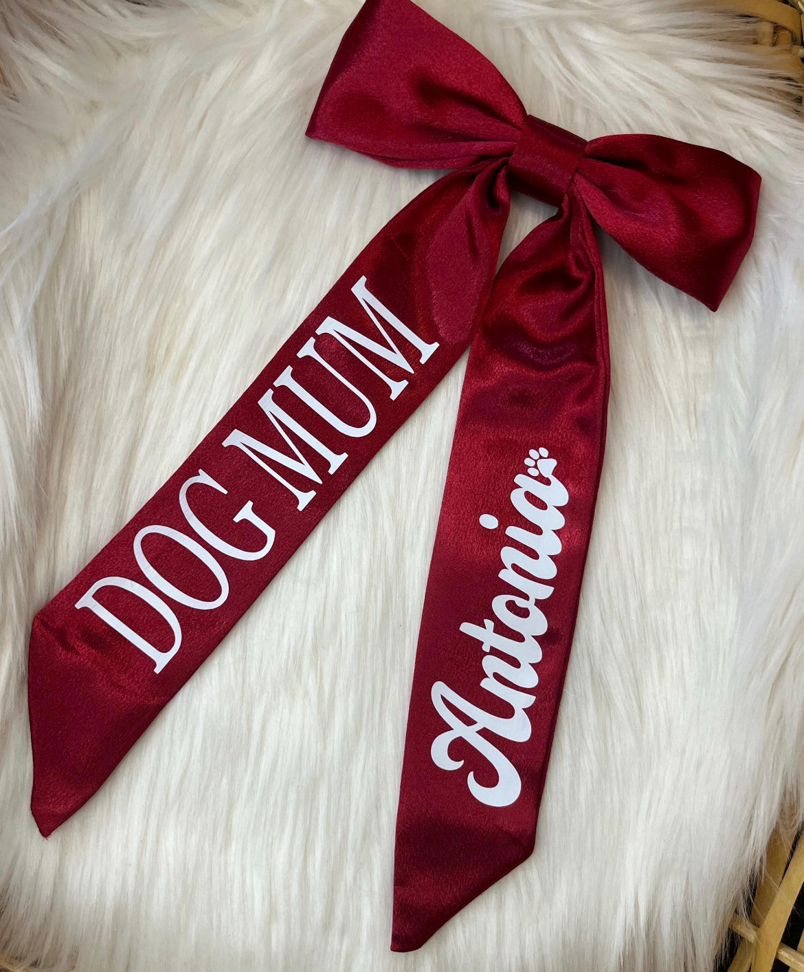 DOG MUM HAIR BOW
