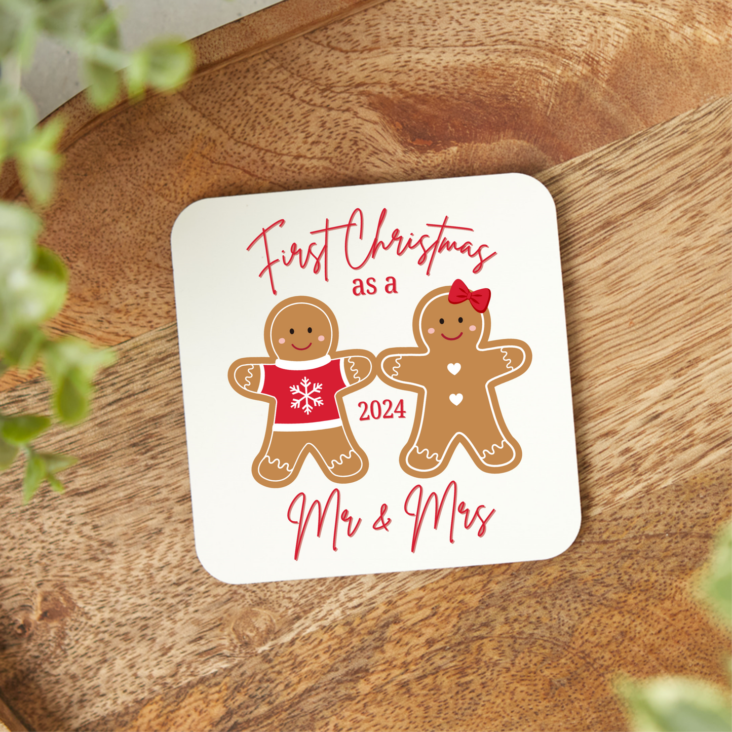 FIRST CHRISTMAS AS A MR AND MRS COASTER