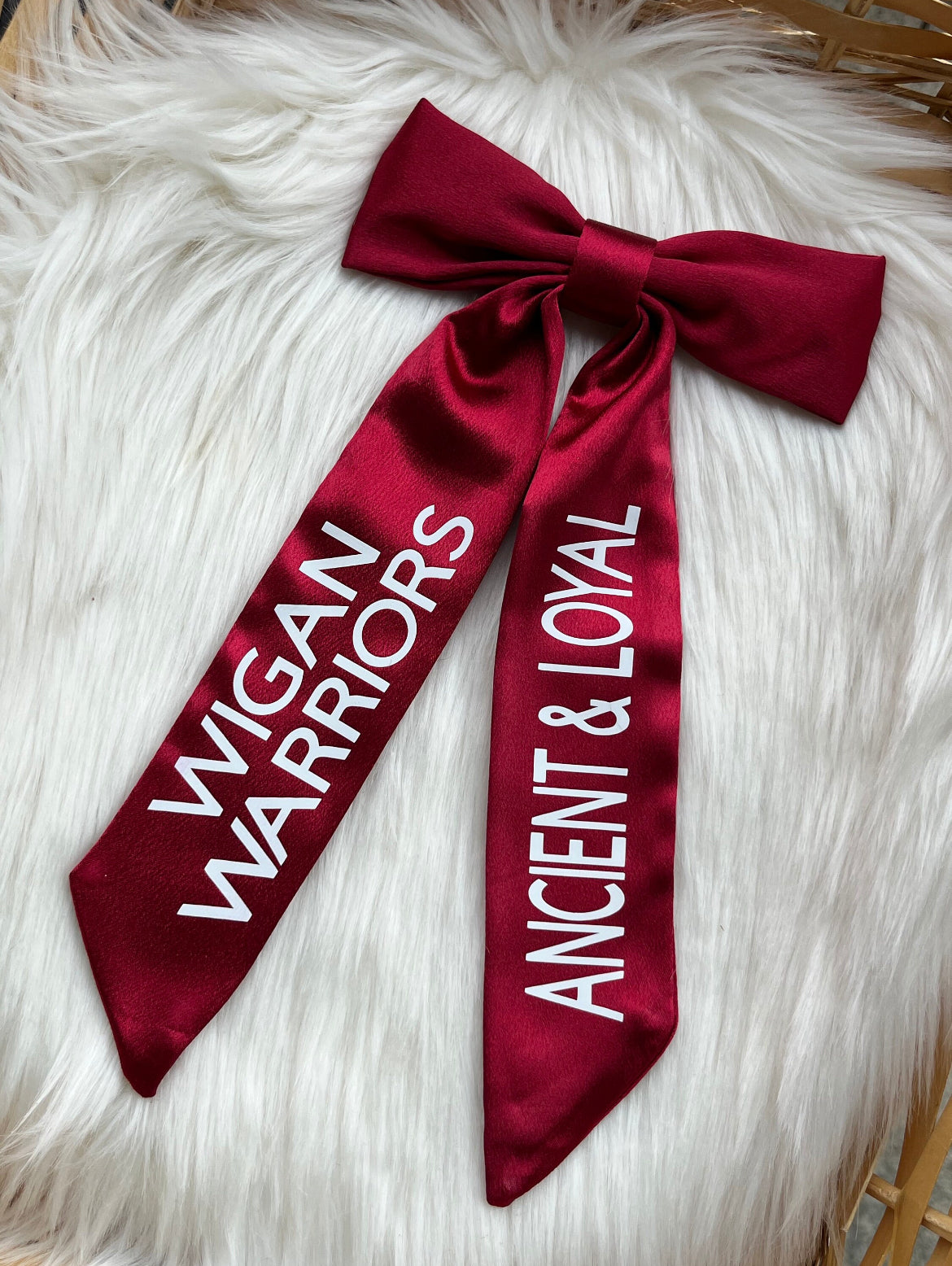 WIGAN WARRIORS HAIR BOW