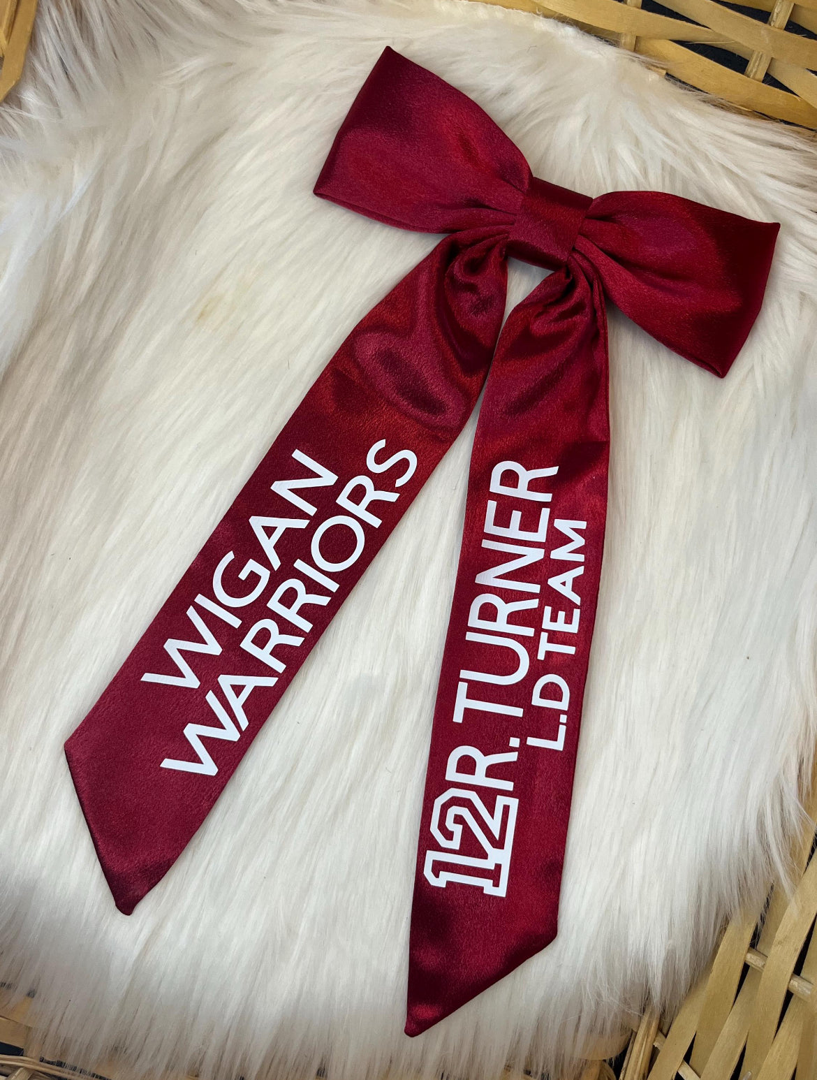 WIGAN WARRIORS HAIR BOW