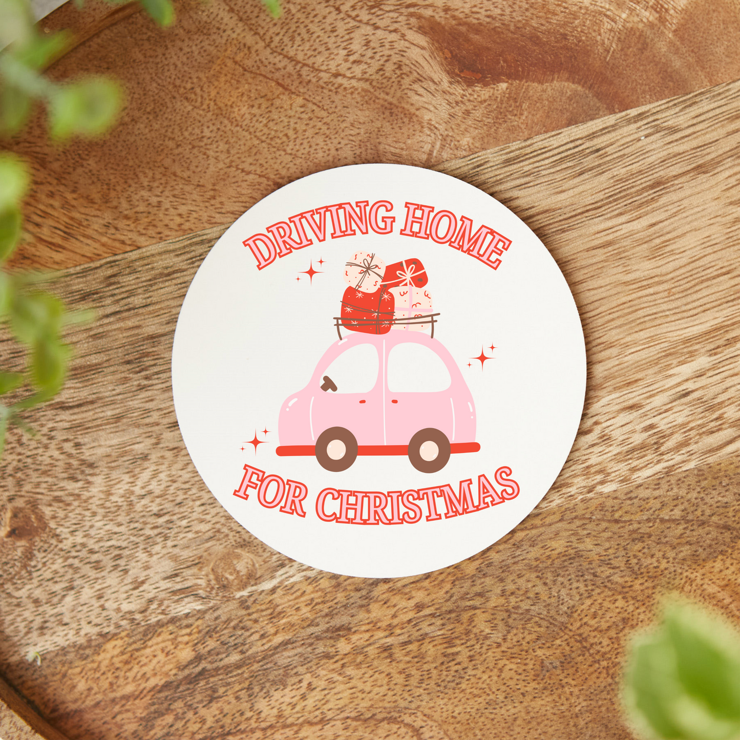 DRIVING HOME FOR CHRISTMAS COASTER