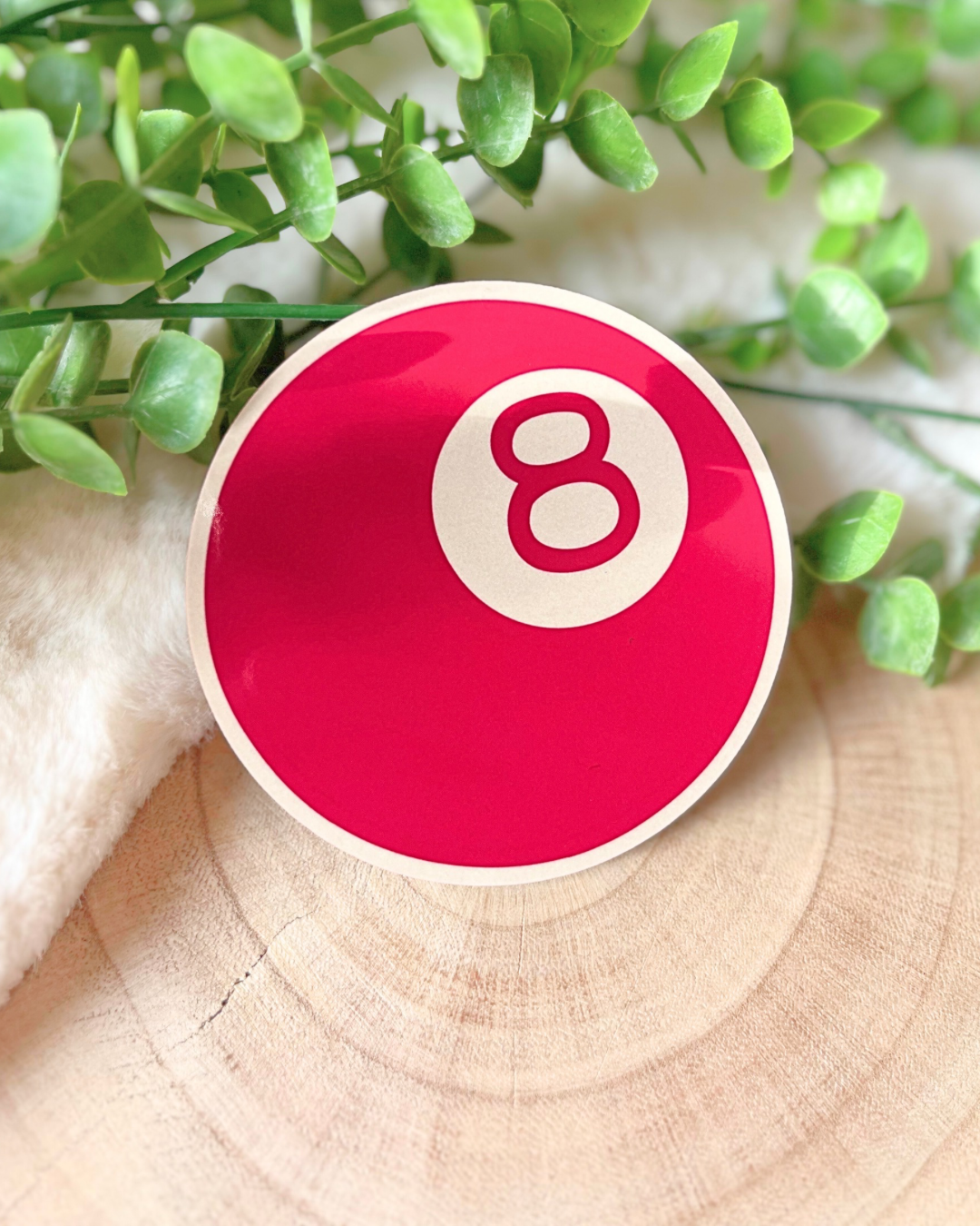 PINK 8 BALL COASER