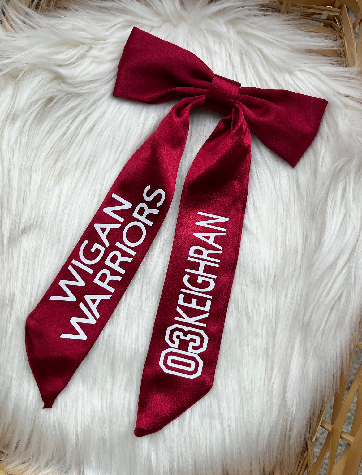 WIGAN WARRIORS HAIR BOW