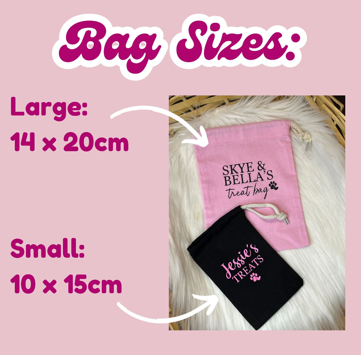 PERSONALISED DOG TREAT BAG