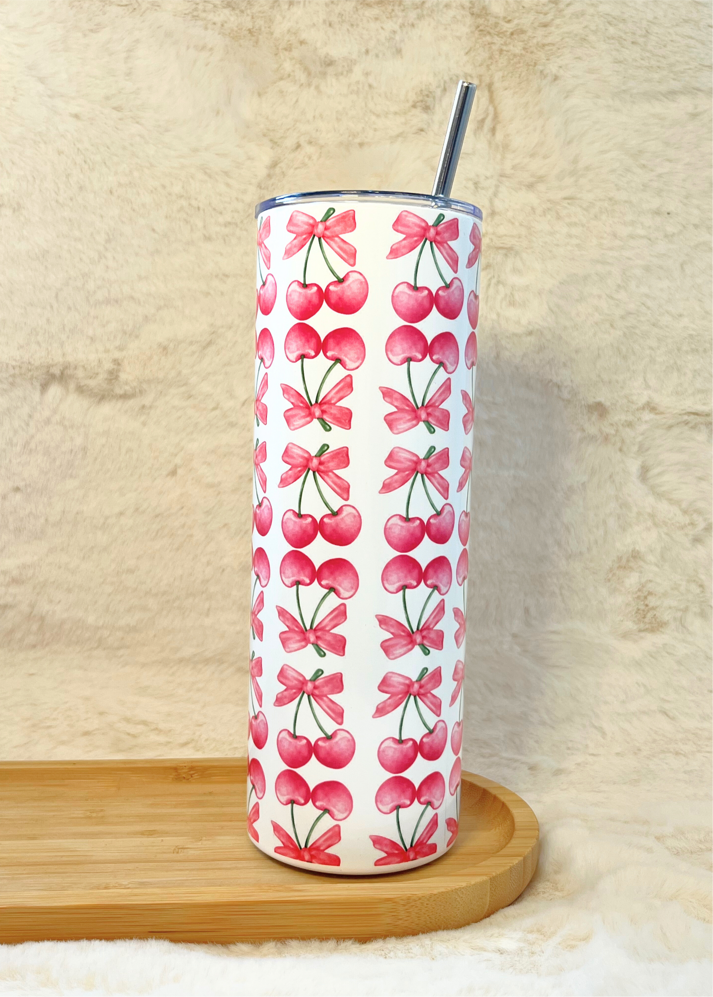 BOW & CHERRIES 20oz TUMBLER