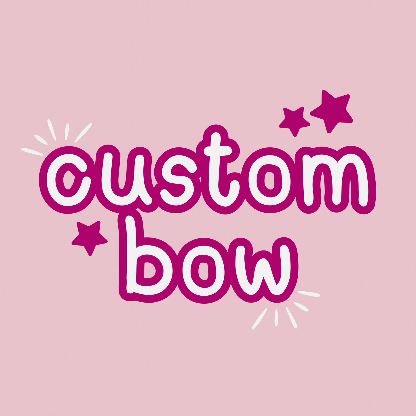 CUSTOM XL HAIR BOW