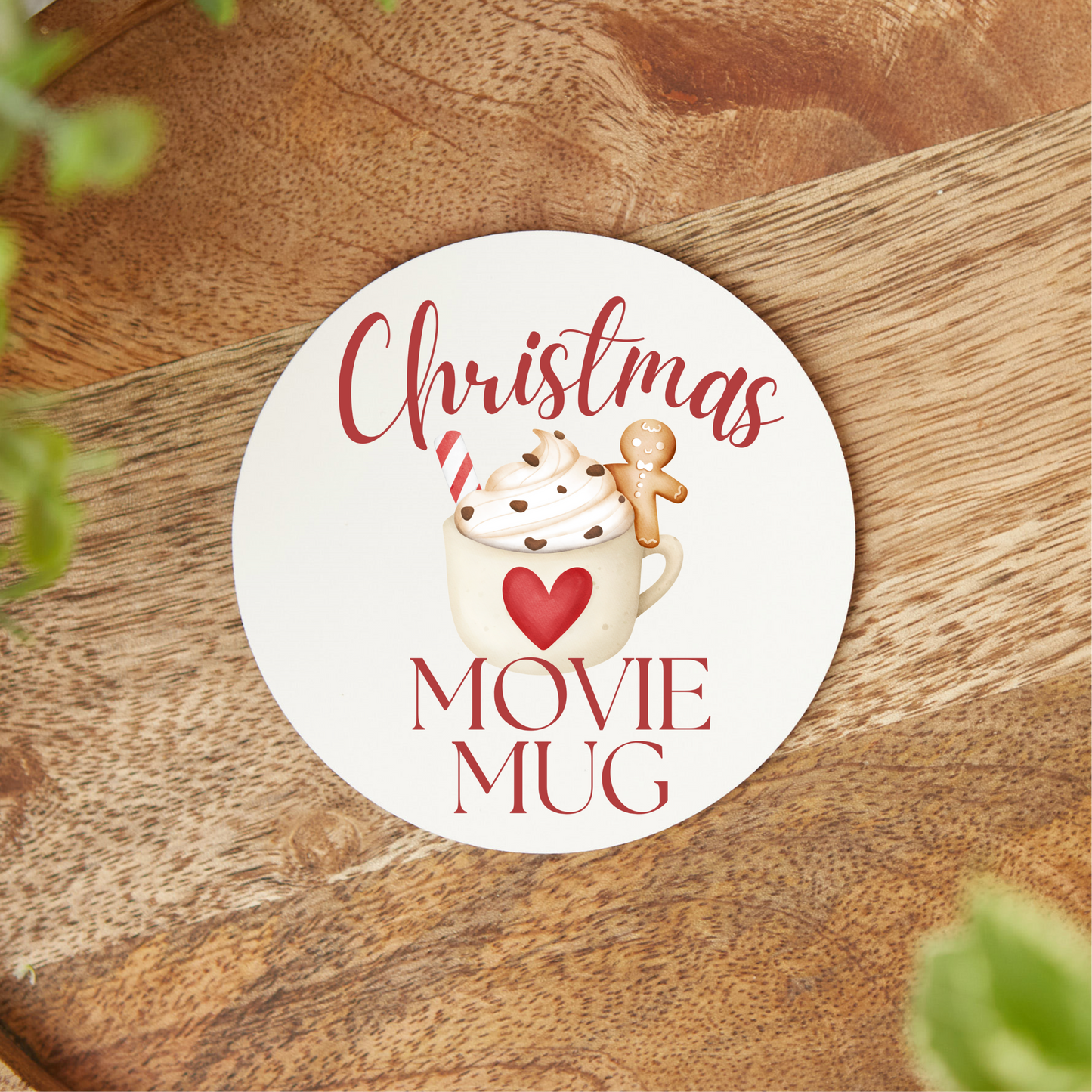 CHRISTMAS MOVIE MUG COASTER