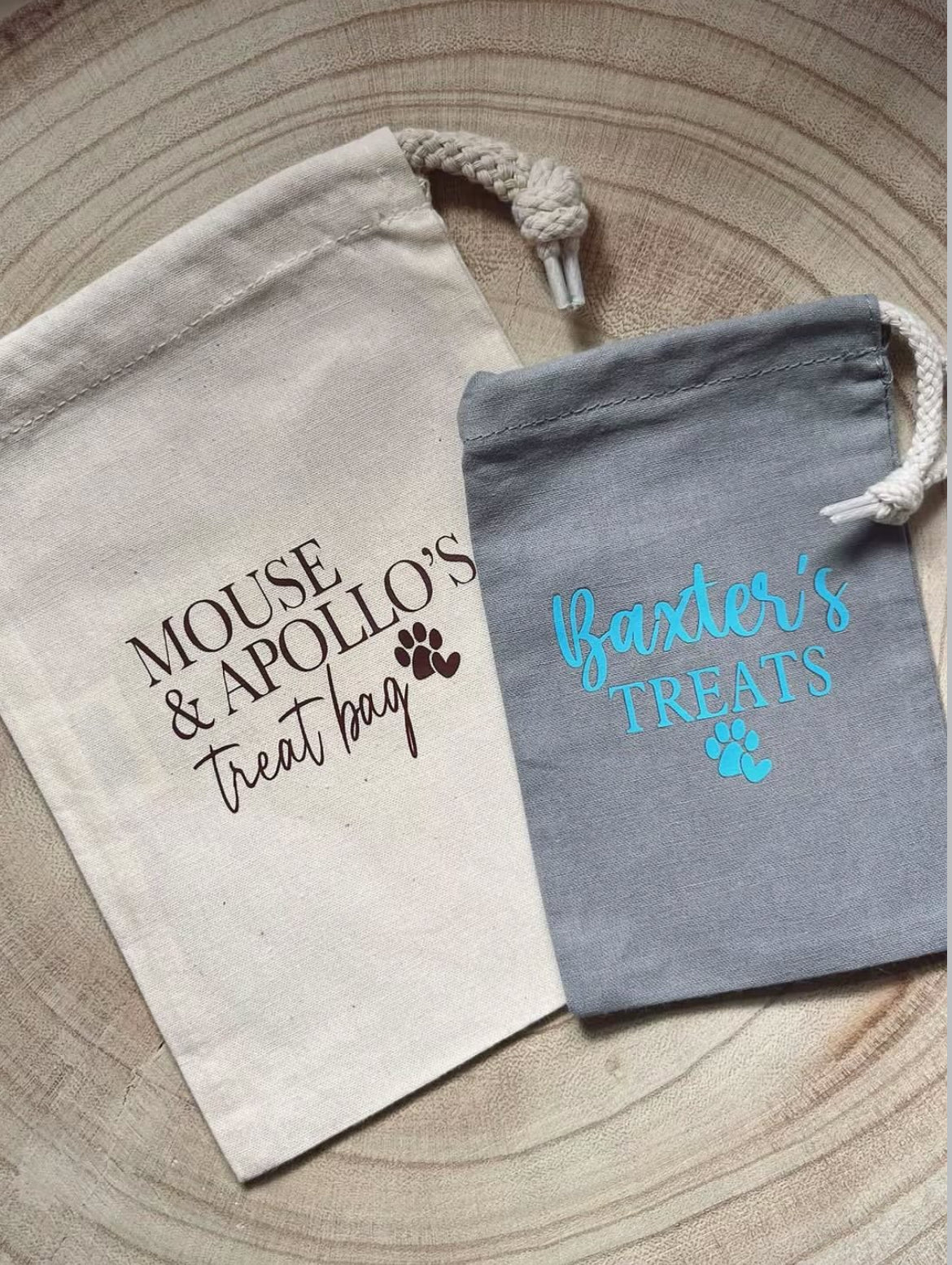 PERSONALISED DOG TREAT BAG
