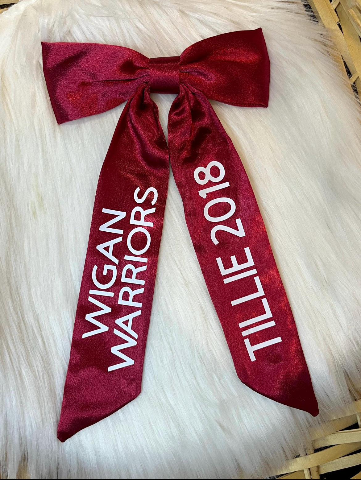 WIGAN WARRIORS HAIR BOW