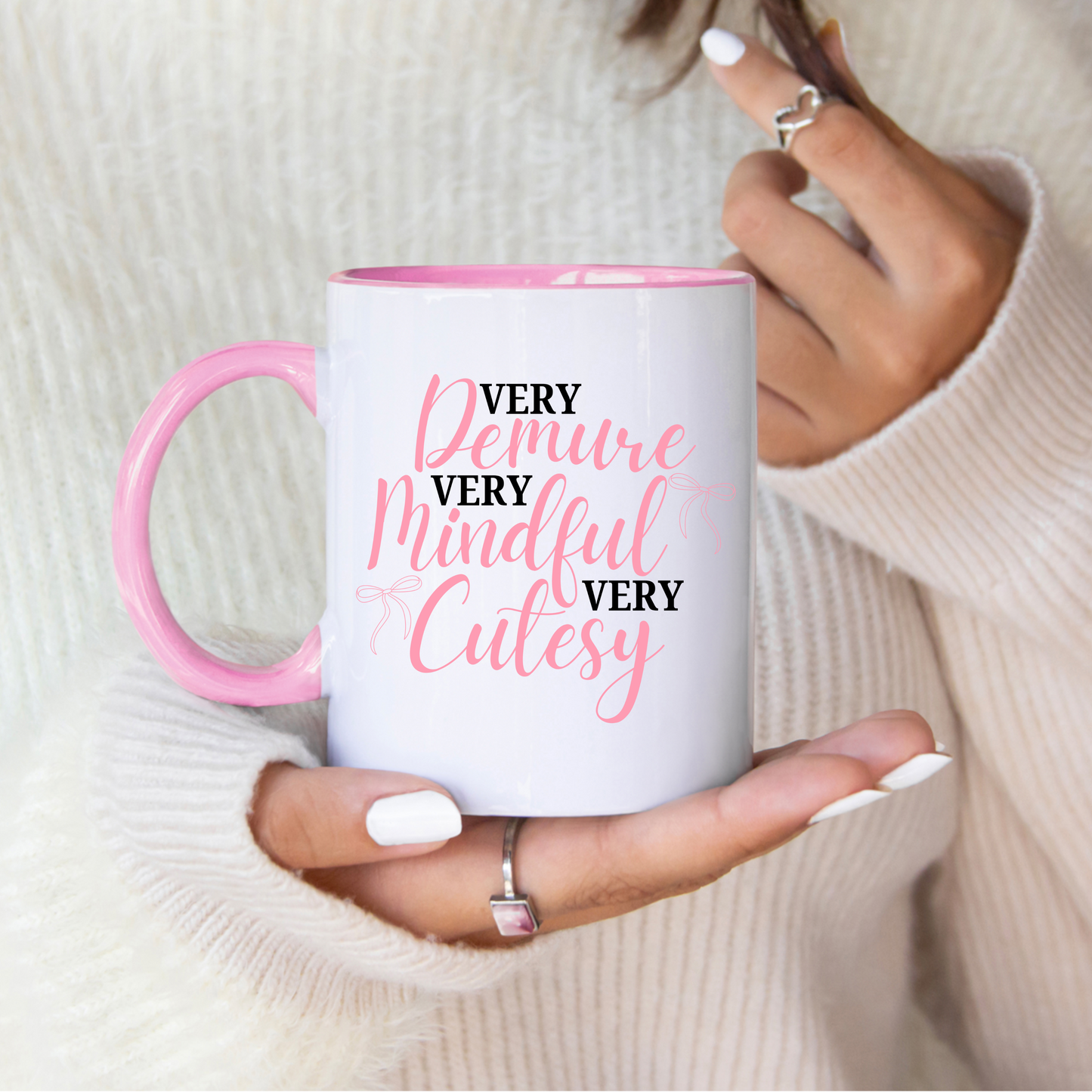 VERY DEMURE PINK MUG