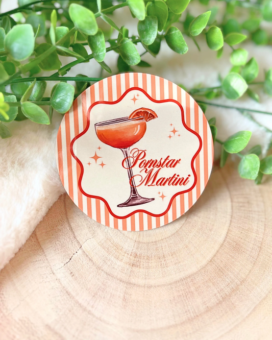 PORNSTAR MARTINI COCKTAIL COASTER